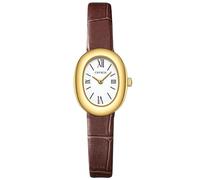 CNYXCN Damen Armband Gold Uhr Vintage Elegant Oval Armreif Uhr Gold Schmuck Stil Quarz Armbanduhr Geschenk für Sie, Goldbraun, Armband