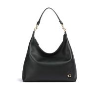 Coach Schultertasche Leder 38 cm black