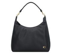 Coach Schultertasche Leder 38 cm black