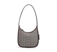Coach The Coach Originals Curve Signature Jacquard Schultertasche dunkelbraun, Canvas, Damen