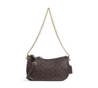 Coach Waverly Signature Schultertasche dunkelbraun, Lederimitat, Damen