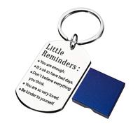 COACOM 1 Kleiner Erinnerungs-schlüsselanhänger, 1 Schmuckschatulle, Inspirierender Kreativer Anhänger, Inspirierendes Geschenk, Geschenk Mit Positiver Energie, Geschenk Für Psychische Gesundheit