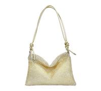 COACOM 1 Stück goldene Strass-Tasche, Party-Handtasche, Damen-Clutch, Retro-Abendtasche, geeignet für Hochzeiten, Abendpartys, Tänze.