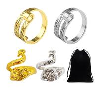 COACOM 2 Stück Häkelfingerringe, 2 Stück Strickringe, 1 Stück Flanelltasche, Fingerhäkelringe, Nähhäkelzubehör, Strick- Und Häkelwerkzeuge