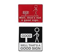 COACOM 2 Stück Metallabzeichenstifte, Emaille-Broschen, Bekleidungszubehör, Geeignet Für Rucksäcke, Jacken, Hüte.