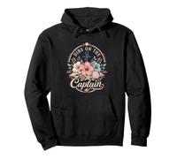 Coastal Captain Humor mit floralem Anker Beach Vibe Pullover Hoodie