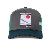 Coastal HFT Go Left Trucker Cap Charcoal/Green - Mesh Hat Baseball Basecap