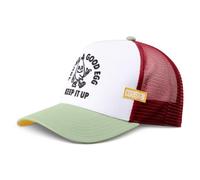 Coastal HFT Good Egg Trucker Cap White/Green - High Mesh Hat Freizeit Kappe