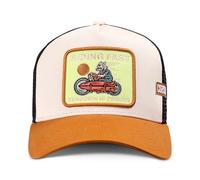 Coastal HFT Trucker Cap Riding Fast Sand - High Fitted Mesh Baseball Cappy - Surfer Motiv Patch - Unisex Surfing Sports Basecap Freizeit Kappe Kopfbedeckung + Stuff & Style Cap-Saver