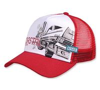 Coastal Snapback Surf & Cars & Chicks deep red