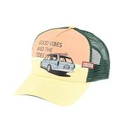 Coastal Vibes and Tides Sun Yellow HFT Trucker Cap