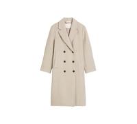 Coat, hairy wool, double breasted, welt pockets CHALKY MAUVE MELANGE 36 CHALKY MAUVE MELANGE