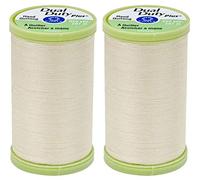 Coats & Clark S960-8020 Nähgarn, 2 Stück, 200 m, cremefarben