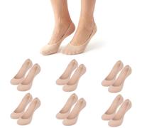 Cobee 6 Paar Sneaker Socken Damen,No Show Socken Unsichtbare Füßlinge Ballerina Sock Atmungsaktiv Hautfarbe Sportsocke