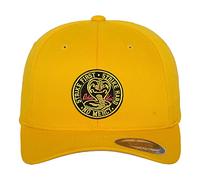 Cobra Kai Offizielles Lizenzprodukt Patch Flexfit Cap (Gelb), Groß/X-Large
