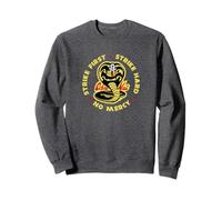 Cobra Kai Schlag zuerst zu Kobra Logo Sweatshirt