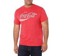 Coca-Cola Herren Coke Classic T-Shirt, Rot meliert, Mittel