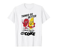 Coca-Cola & Pizza Things Go Better with Coke Friends Retro T-Shirt