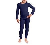 Cocain underwear 1 Set Lange Kinder Thermo Unterwäsche Hemd und Hose Gr. 122-128 dunkelblau