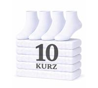 Cocain underwear 10 Paar kurze Arztsocken Krankenschwester Socken, Gr. 43/46 weiß krankenhaus pflegedienst weisse berufssocke weisse socken baumwolle klinik socken mediziner artsocken