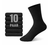 Cocain underwear 10 Paar schwarze Damen Herren Marken-Socken 100% Baumwolle Grösse 43/46