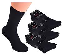 Cocain underwear 10 Paar schwarze Damen Herren Socken ohne Gummi 100% Bw Business-Socken handgekettelt Schwarz socken ohne gummi gesundheitssocken herren