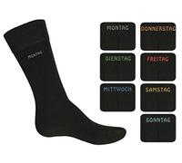 Cocain underwear 14er Pack Gr. 43/46 Damen Herren Socken schwarz 43 46 Wochentag Schaft Größe atmungsaktive socken klassisch unifarbende herren socke 100 Baumwolle