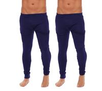 Cocain underwear 2er Set Herren Thermo-Unterwäsche; Hemd/Hose-Set oder 2 Stück Lange-Unterhemden oder 2 Stück Lange-Unterhosen (2 Unterhosen Marine, M)