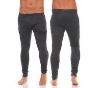 Cocain underwear 2er Set Herren Thermo-Unterwäsche; Hemd/Hose-Set oder 2 Stück Lange-Unterhemden oder 2 Stück Lange-Unterhosen (2 Unterhosen Anthrazit., XL)