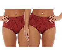 Cocain underwear 2X rot 48-50 Microfaser Slips Damen sind besonders leicht und bieten den ganzen Tag über EIN angenehmes Tragegefühl