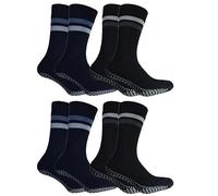 Cocain underwear 4 Paar Rutschfeste ABS-Kuschelsocken für Herren 47-50, ideal gegen Kälte und starker Fußbelastung