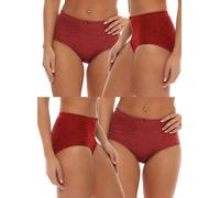 Cocain underwear 4X rot 44-46 Damen Slips Microfaser kombinieren Funktionalität mit einem modischen Design für den modernen Alltag