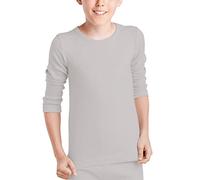 Cocain underwear Good Deal Market 2 Stück Kinder Thermo Unterhemden für Kinder, innen angeraut, hellgrau Gr. 146/152