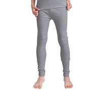 Cocain underwear Good Deal Market 2 Stück Kinder Thermo Unterhosen, Lange Unterhose für Kinder, innen angeraut, grau Gr. 146/152