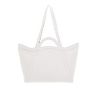 COCCINELLE Amalia Grained Leather Shopper Blanco