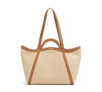 Coccinelle Amalia Crochet Straw Handbag Natural/Cuir