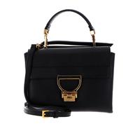 Coccinelle Leder Umhängetasche Abendtasche Arlettis Handbag Grainy Leather Noir schwarz