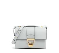 Coccinelle Schultertasche hellblau, genarbtes Leder, Damen