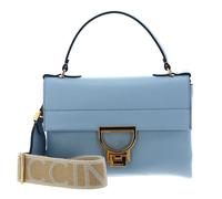 COCCINELLE Arlettis Signature Handbag Grained Leather Aquarelle Blue