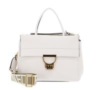 COCCINELLE Arlettis Signature Handbag Grained Leather Blanco