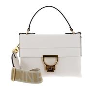COCCINELLE Arlettis Signature Handbag Grained Leather Coconut Milk