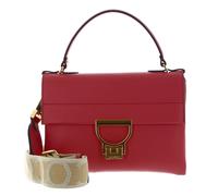 COCCINELLE Arlettis Signature Handbag Grained Leather Cranberry