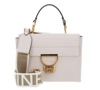 COCCINELLE Arlettis Signature Handbag Grained Leather Lambskin White