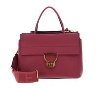 COCCINELLE Arlettis Signature Handbag Grained Leather Rosewood
