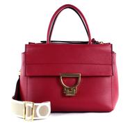 COCCINELLE Arlettis Signature Handbag Grained Leather Sangria