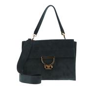 COCCINELLE Arlettis Suede Handbag Shark Grey