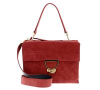 COCCINELLE Arlettis Suede Medium Handbag Foliage Red
