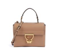 Coccinelle Arlettis Umhängetasche hellbraun, genarbtes Leder, Damen