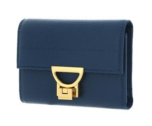 COCCINELLE Arlettis Wallet Grained Leather Deep Blue