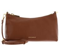 COCCINELLE Aura Mini Bag Grained Leather Cognac